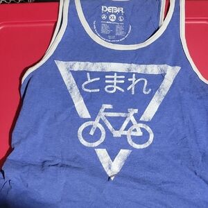 Blue Graphic Tank Top